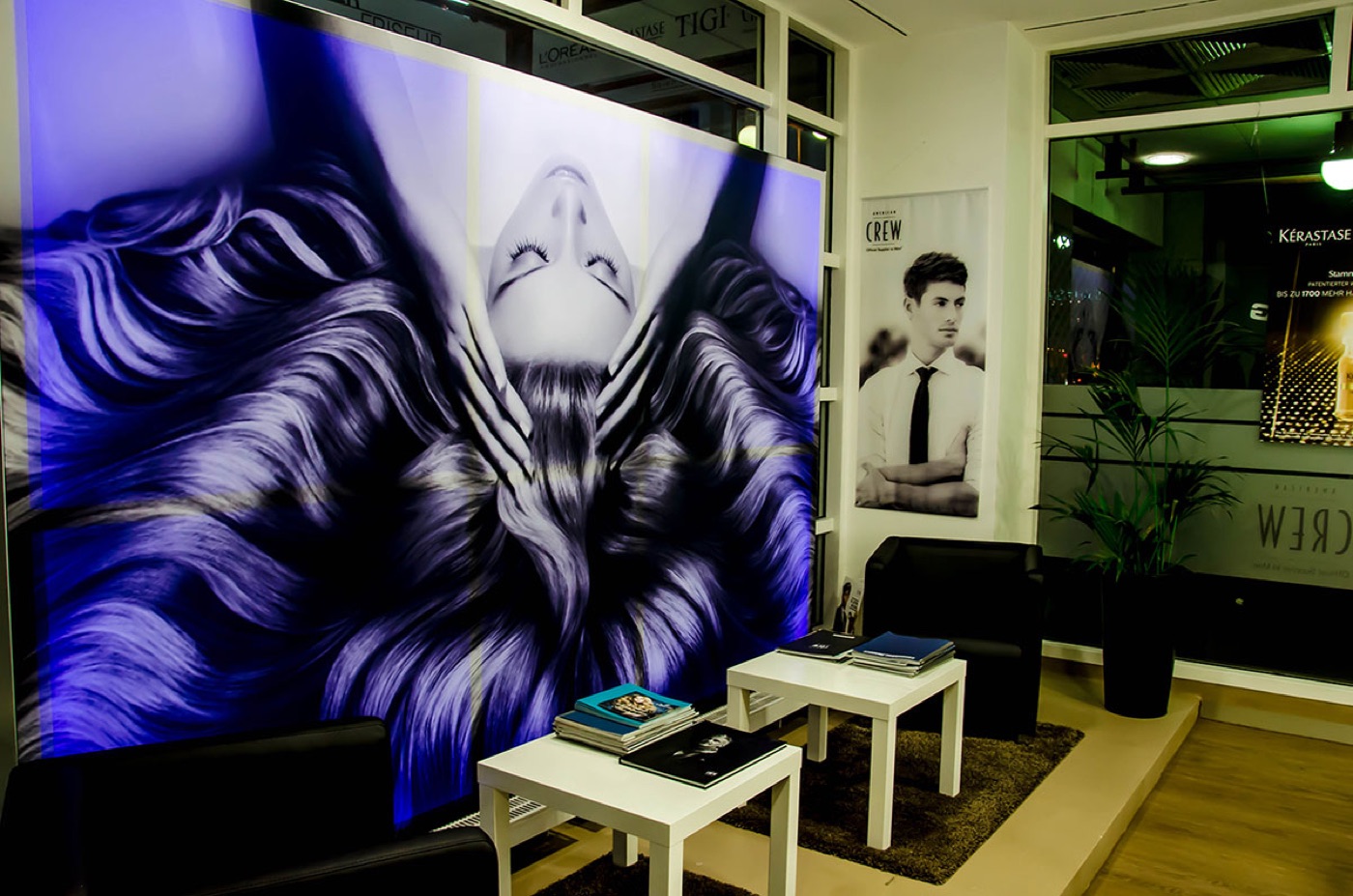 Wartebereich des Salons